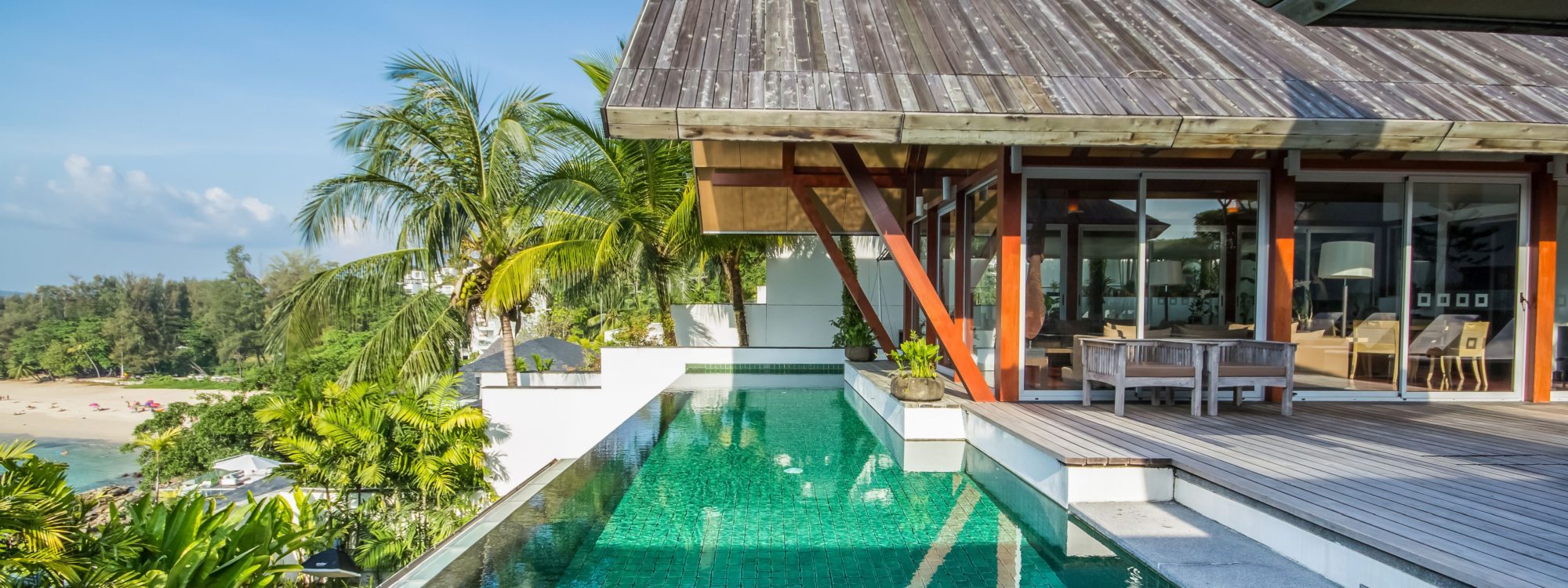 4 bedroom waterfront villa overlooking Surin beach