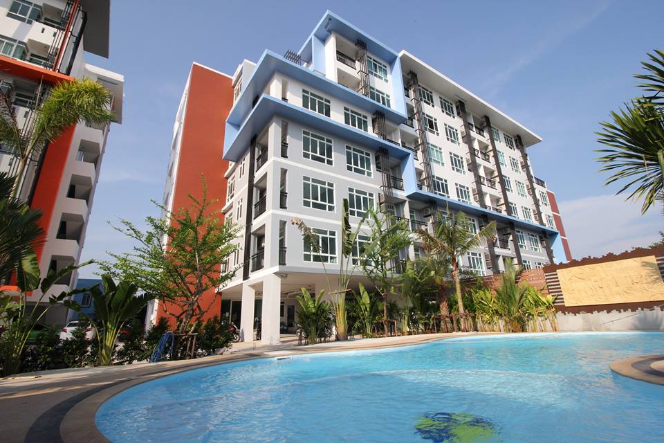 2 bedroom apartment inside complex in Chalong