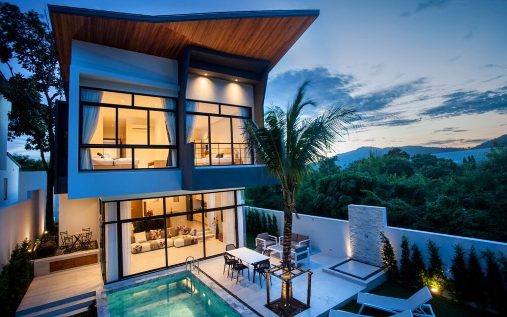 3 bedroom modern villas for sale in Nai Harn