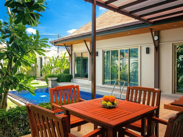 3 bedroom villa inside gated Nai Harn community