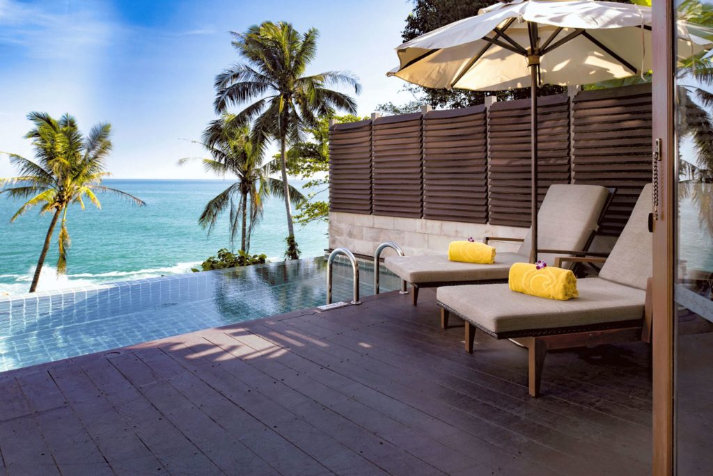 1 bed sea view beachfront private pool villa in Karon