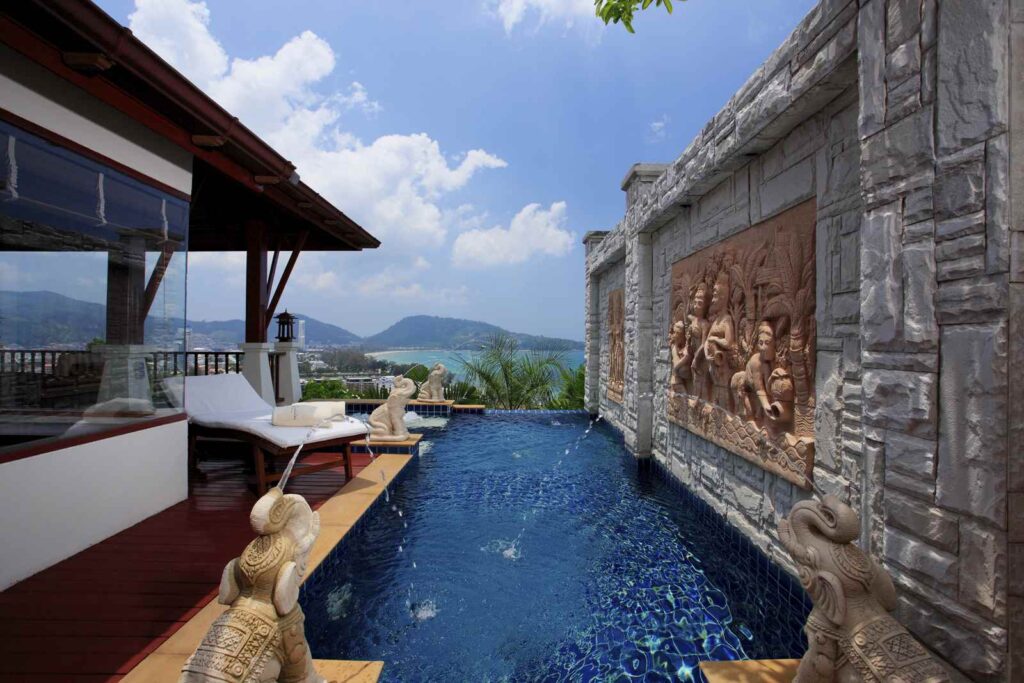 3 bedroom villa with breathtaking sea view in Patong beach