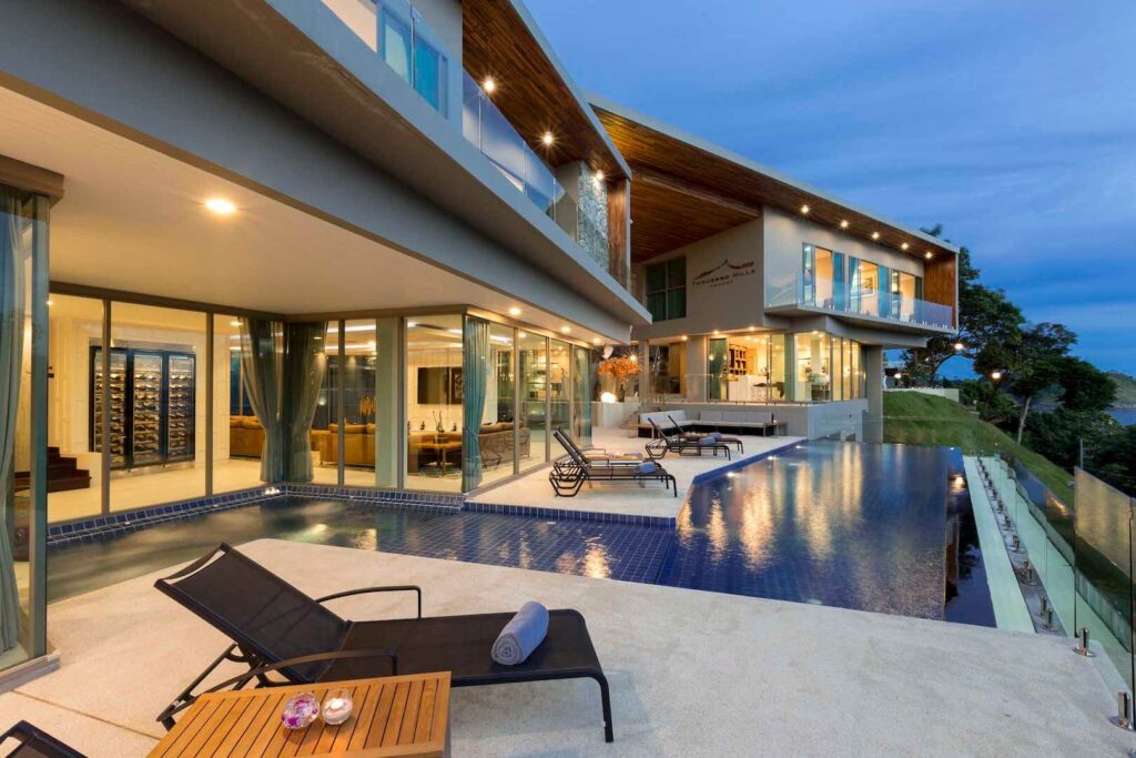 9 bedroom luxury beachfront villa in Nai Harn